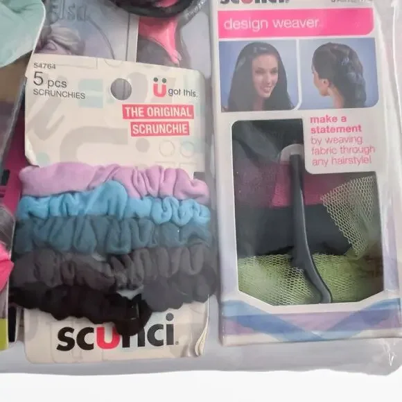 Scunci Girl's Hair Accessories Elsa Crystal Pins Headband Clips Ties Scrunchie - Picture 5 of 9